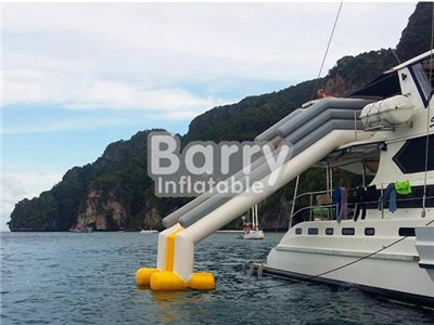 Wholesale Factory Price Yacht Inflatable Water Slide,Long Floating Yacht Slide For Sale BY-WS-107